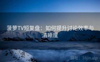 菠萝TV短复盘：如何提升讨论效率与清晰度