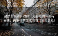 星辰影院四步对照：先看范围有没有画线，再把标题改成问句（读完更稳）